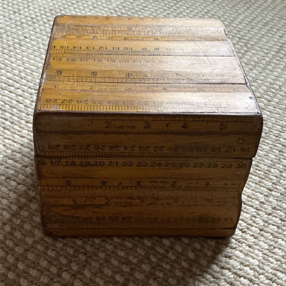 Global Views Wooden Ruler Box